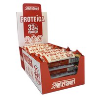 Nutrisport Protéine 33% 44gr Protéine Barres Boîte Chocolat Biscuit 24 Unités