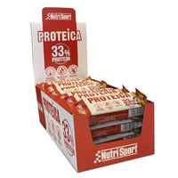 Nutrisport Protéine 33% 44gr Protéine Barres Boîte Sombre Chocolat&Orange 24 Unités