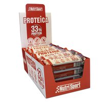 Nutrisport Caja Barritas Proteicas 33% Proteína 44gr Doble Chocolate 24 Unidades