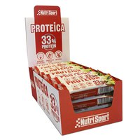 Nutrisport Protéine 33% 44gr Protéine Barres Boîte Yaourt&Pomme À 24 Unités