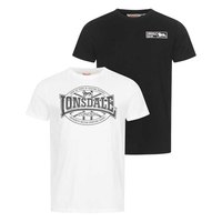 Lonsdale Clonkeen T-shirt Met Korte Mouwen 2 Eenheden