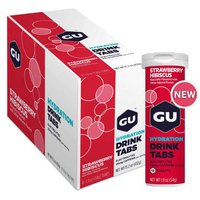GU Jordgubbe Hydration Tabs Box Hibiscus 8 Enheter